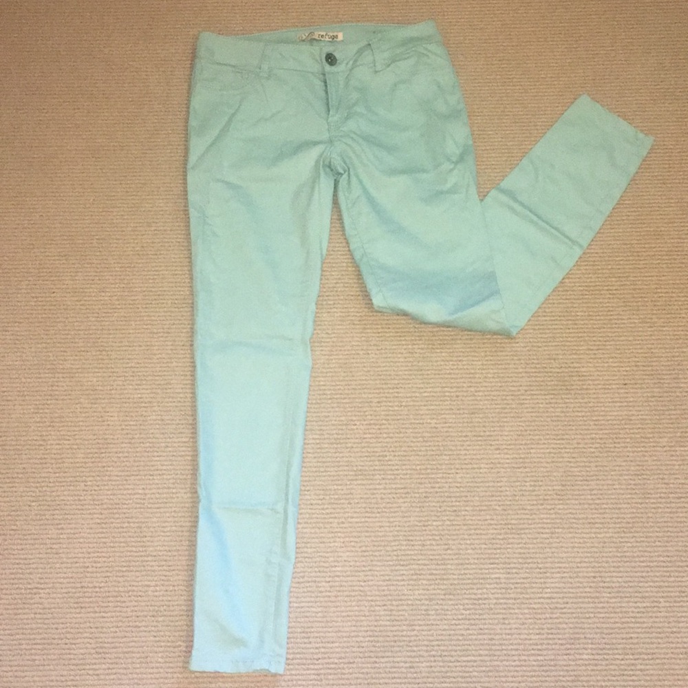 Teal Jeggings